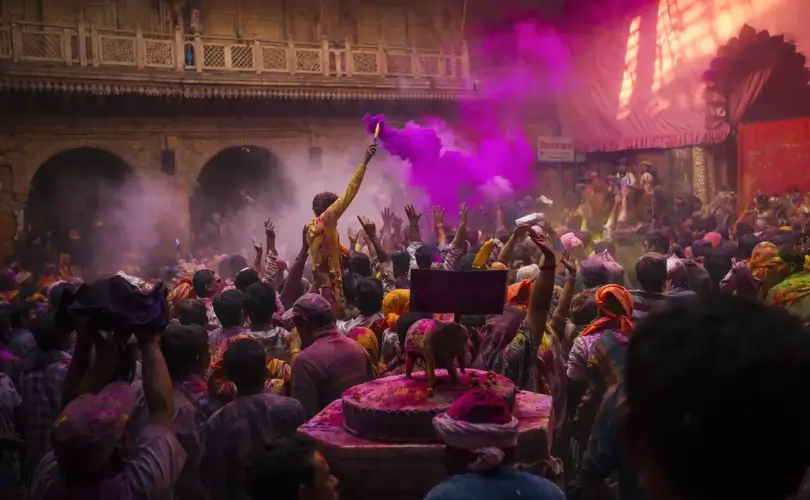 India Tour During Holi